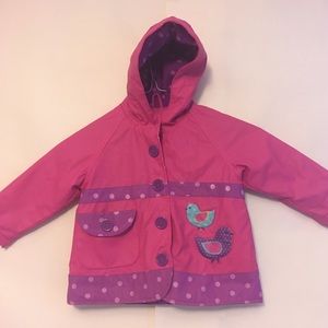 WesternChief 2T pink bird raincoat see description